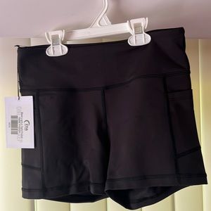 ZYIA Black Light n Tight Pocket Hustle Shorts Small